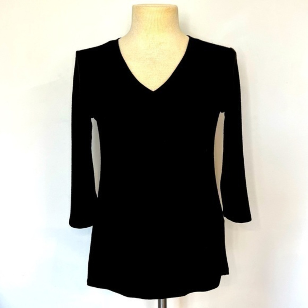 NWT | Market & Spruce | Haileah V-Neck Top - Black - Size XS